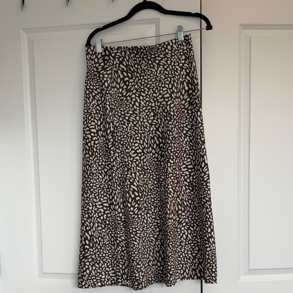 Loft leopard print maxi skirt